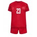 Danmark Pierre-Emile Hojbjerg #23 Hemmakläder Barn VM 2022 Kortärmad (+ Korta byxor)